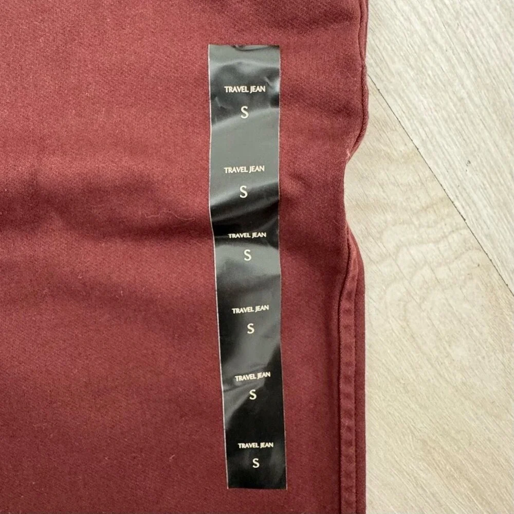Banana Republic Travel‎ Jogger Mens S Burgundy Tapered Mid Rise Pant Casual Prep